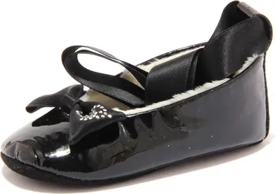 Immagine prodotto di 3179U ballerina culla bimba GIRL BLUMARINE BABY INSIDE ECO FUR black shoe