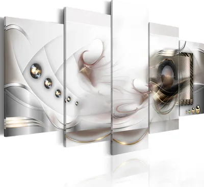Produktbild von Leinwandbilder 200x100 cm a-A-0073-b-n Vlies Leinwandbild 5 tlg Kunstdruck modern Wandbilder XXL Wanddekoration Design Wand Bild ABSTRAKT