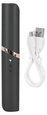 Obrázek produktu pro Černá elektrická kleštička na řasy, odolná, vyhřívaná trvalá s nabíjením přes USB