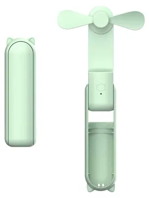 Obrázek produktu pro Ruční ventilátor, 1 kus, přenosný, USB nabíjecí, skládací, vhodný pro cestování, kancelář, domácnost, cestování a outdoorové aktivity