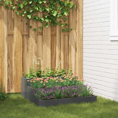 Immagine prodotto di Maison Exclusive - Vaso da giardino antracite 90 x 90 x 35 cm
