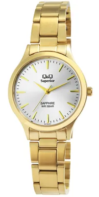 Produktbild von Damenuhr Edelstahl  goldfarbig, 5 ATM