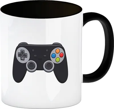 Produktbild von Videospiel-Controller Kaffeebecher in schwarz - Gamer Tasse