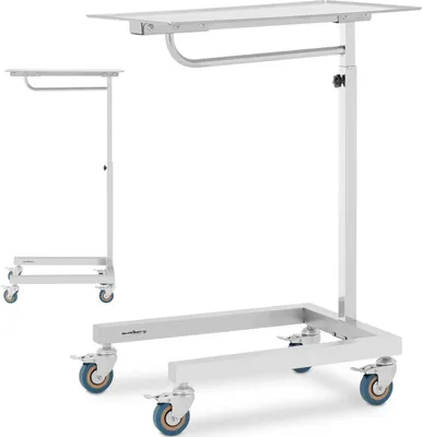 Produktbild von Tisch, Instrumentenwagen, Behandlungsassistent, verstellbar, STAHL 60 x 40 cm