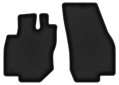 Image de Tapis avant en moquette pour VW Tiguan III 2024- (SUV) – 2 pièces, noirs, sur mesure – Wielganizator DURBAN
