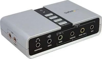 Image de StarTech.com USB Soundbox 7.1 Adapter - externe USB Soundkarte mit SPDIF Didital Audio - USB - 1 x Nombre de sorties de ligne audio
