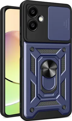 Produktbild von Hülle für Samsung Galaxy S24 FE Magnetische Ring Ständer Halter Dia Kameraschutz TPU Bumper Silikon Schutzhülle Blau