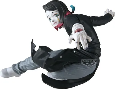 A 3D rendered figure of the character Enmu from Demon Slayer.