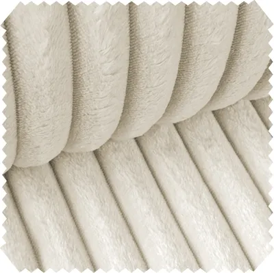 Produktbild von novely® TILLEN Weicher Polsterstoff in Breitcord-Optik - Kuschelweicher Möbelstoff - Reißfester Bezugsstoff - Pflegeleichte Meterware 1 lfm - Farbe: 01 Naturweiß