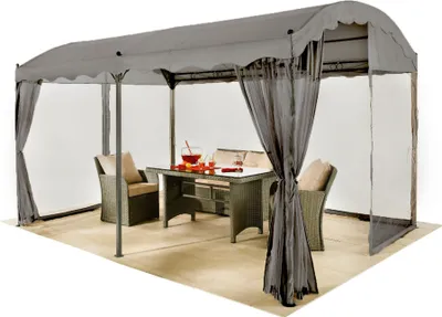 Produktbild von Grasekamp 4 Seitenteile zu Bogenpergola 3x4m Grau