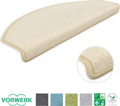 Produktbild von Metzker Stufenmatten Durango Halbrund Hellbeige 15 Stück
