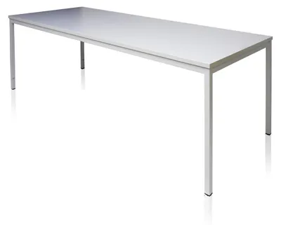 Produktbild von ADB Bürotisch / Stahlrohr-Tisch, grau 2000x800x750 mm