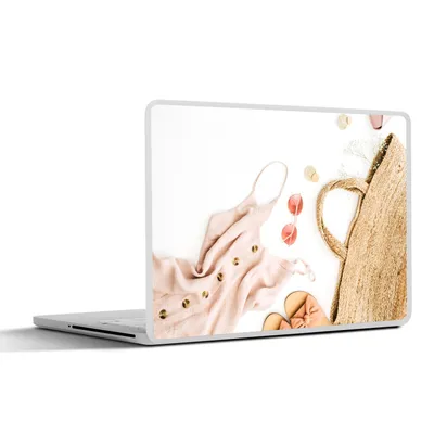 Produktbild von MuchoWow® Laptop Aufkleber Sticker Cover Rosa - Sonnenbrille - Jumpsuit 30x22 cm - Laptop-Sticker