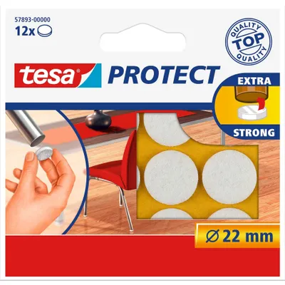 Imagen del producto de tesa 57893-00000-01Protect Filzgleiter weiß Durchmesser: 22 mm
