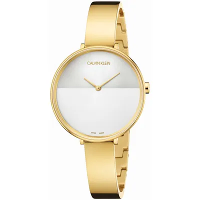 Produktbild von Calvin Klein K7A23546 Damen-Armbanduhr, Gold-Gehäuse, Metall-Armband