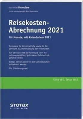 Produktbild von Reisekosten-Abrechnungen Monat 2021 mit Kalendarium (II. Halbjahr 2021)