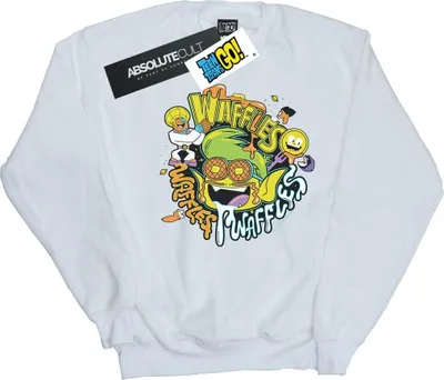 Produktbild von DC Comics - "Teen Titans Go Waffle Mania" Sweatshirt für Herren BI47410 (3XL) (Weiß)