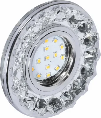 Obrázok produktu pre Stropné LED zápustné osvetlenie BETHEL - 1xGU10, 35W + LED 3W, 10cm, okrúhle, chrómované