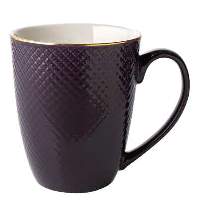 Obrázek produktu pro Hrnek PORCELAN Hrnek na kávu Hrnek na čaj Fialový 400ml