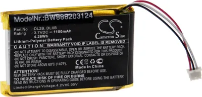 Produktbild von vhbw Akku Ersatz für 3GEN DL2B, DLIIB für Medizintechnik (1150 mAh, 3,7 V, Li-Polymer)