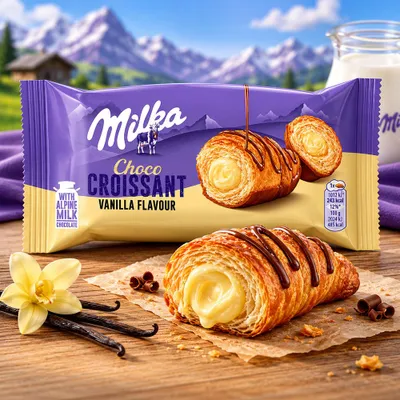 Produktbild von Milka Choco Croissant Vanilla 50g