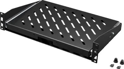 Image de Rittal Geräteboden ausziehb. 2HE 19" 25kg, 350 mm, RAL9005