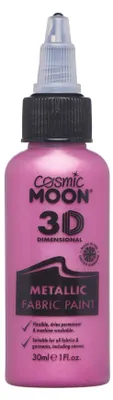 Metallic Stofffarbe Pink 30 ml für Stoff & Leinwand