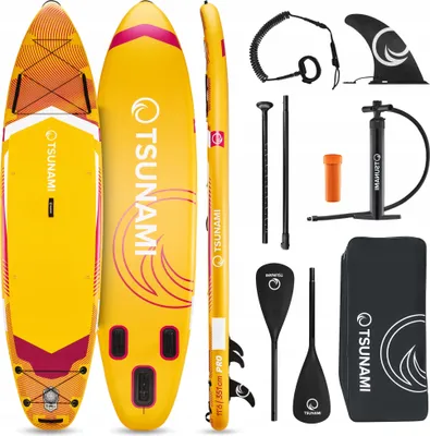 Produktbild von Sup Aufblasbares Tsunami-Board 350Cm Mit Ruder, Pumpe, Zubehör Und Rucksack