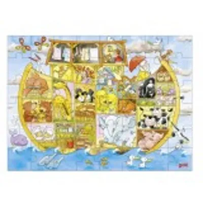 Produktbild von Goki 57557 - Puzzle - Leben auf der Arche Noah