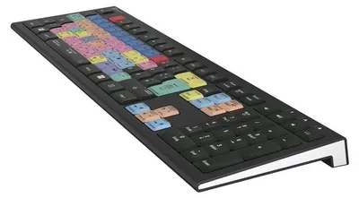 Produktbild von Logickeyboard LKB-PPROCC-A2PC-DE, Kabelgebunden, USB, Scherenschalter, QWERTZ, LED, Schwarz