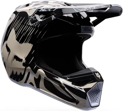 Produktbild von FOX V1 Diffuse Special Edition Jugend Motocross Helm, schwarz/beige, Y/L (52/53)