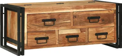 Produktbild von Couchtisch Braun 90 x 50 x 38 cm Massivholz Akazie