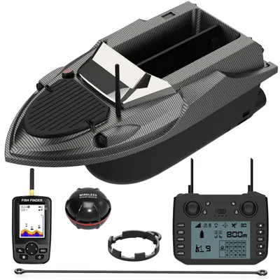 Produktbild von Tekoo GPS Futterboot Set inkl. Fishfinder, Autopilot, 3kg Zuladung