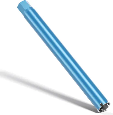 Produktbild von Wiltec Diamantbohrkrone Typ 1 (Shark) Ø 52 mm, Bohrkrone 450 mm, 11/4 UNC Nassbohrkrone, Diamantbohrer für Beton, Stein, Granit