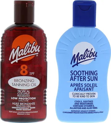 Produktbild von Malibu Sonnenschutzöl LSF 8 200 ml + After Sun Balsam 200 ml