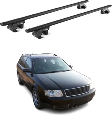 Produktbild von Dachträger Gepäckträger für Audi A6 Allroad Avant 1994-2005 Alu Schwarz 2x ABE