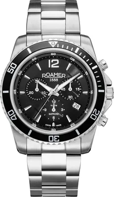 Produktbild von Roamer Herren Uhr Chronograph Quarz 862837 41 55 20 Nautic Chrono 100 Edelstahl