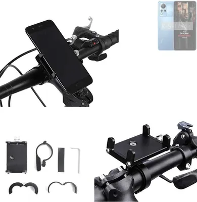 Produktbild von K-S-Trade Handyhalterung für das Fahrrad kompatibel mit Infinix Note 12 Turbo Halter Lenkstange Fahrradhalterung Motorrad Bike Mount Befestigung