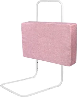 Produktbild von Bettgitter Bettschutzgitter zum Vertikalen Heben,Rausfallschutz Höhenverstellbar für Kinderbetten und Elternbetten 50cm Rosa