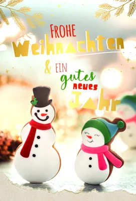 Produktbild von Weihnachten - Glückwunschkarte im Format 11,5 x 17 cm mit Umschlag