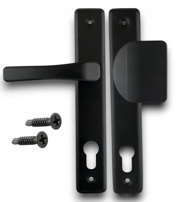 Image de Stalowo Poignée-Tirant Entraxe 72mm Noir pour Portail
