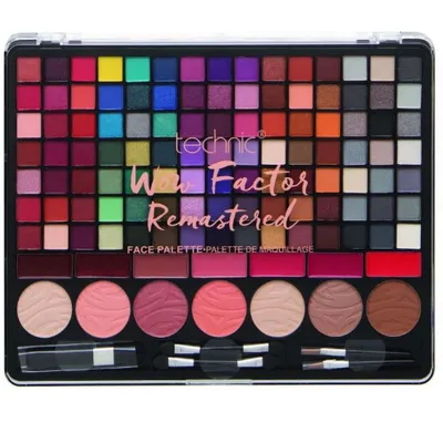 Produktbild von Technic WOW Factor Face Brilliant Lidschatten Make-up Palette Remastered 124tlg