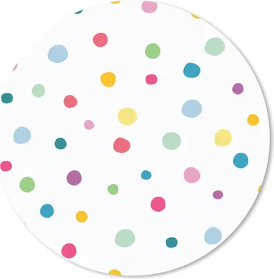 Produktbild von MuchoWow® Mauspad Mousepad Konfetti - Punkte - Muster 30x30 cm - Mousepads - Maus Mat - Pad - Mausunterlage - Tischunterlage - Schreibtischmatten