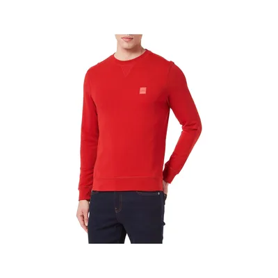 Produktbild von Hugo Boss Herren Sweatjacke mit Rundhals und Regular Fit aus 100% Baumwolle, Rot