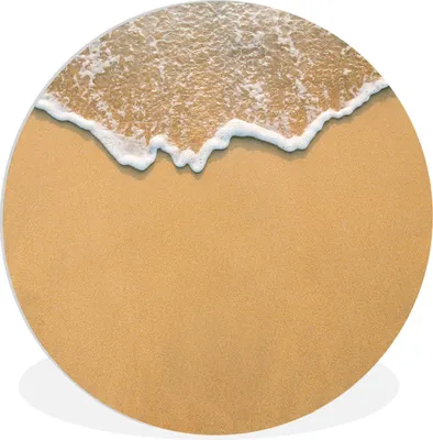 Produktbild von MuchoWow® Rundes Wandbild - Runde Bilder Strand - Sommer - Meer Ø 90 cm Kreis Wanddekoration Kunststoff - Wandkreis - Wandschmuck - Wand-Kreis - Wohnzimmer - Bild - Runde - Wanddeko - Dibond - Kunstdrucke