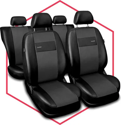Produktbild von Autositzbezüge Universal Schonbezüge Sitzauflage PKW Schonbezug Kunstleder Grau
