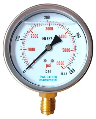 Produktbild von Niederdruckmanometer MG1-100 400 bar Gewinde 1/2"