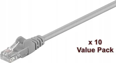 Immagine prodotto di Microconnect UTP Cat5E 0,5 m Grigio Cavo di rete 0,5 m Grigio (V-UTP5005VALUEPACKAGE)