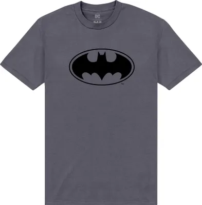 Produktbild von Batman - T-Shirt Logo für Herren/Damen Uni PN115 (L) (Holzkohle)
