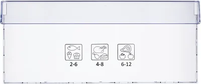 Produktbild von easyPART passend für 4634610100 Beko Gefrierschubladenblende oben mitte 445x190mm für KühlGefrierKombination